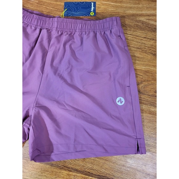 Nepest Men's 5" Running Shorts Quick Dry Athletic Gym Shorts w/ Zipper Pocket - Picture 2 of 4